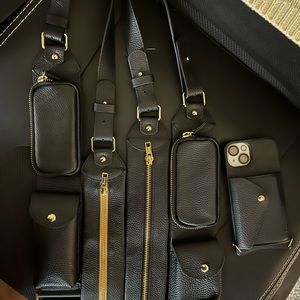 1 Bandolier Billie utility strap with Iphone 13 case with credit card holder